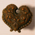 heart knob russell & erwin — Brass/Bronze Victorian hardware