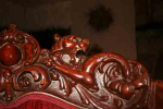 Wood detail sm — Do you know the mfgr of our 5 pc Parlor Set