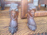 3e84 3 — Ebay Listing: Two Carved Rosewood Jenny Lind Heads (only) - Jelliff?