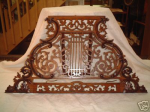 Walnut Music Stand   26 W X 16 H X 9 D From 1870's ANTIQUE KIRKMAN PIANO — 1870's ANTIQUE KIRKMAN PIANO FOR VICTORIAN COLLECTORS